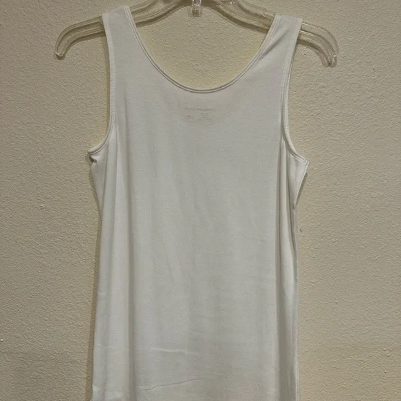 Two Coldwater Creek Tank Tops—one Black, one White—Size M (10-12) - Picture 4 of 7